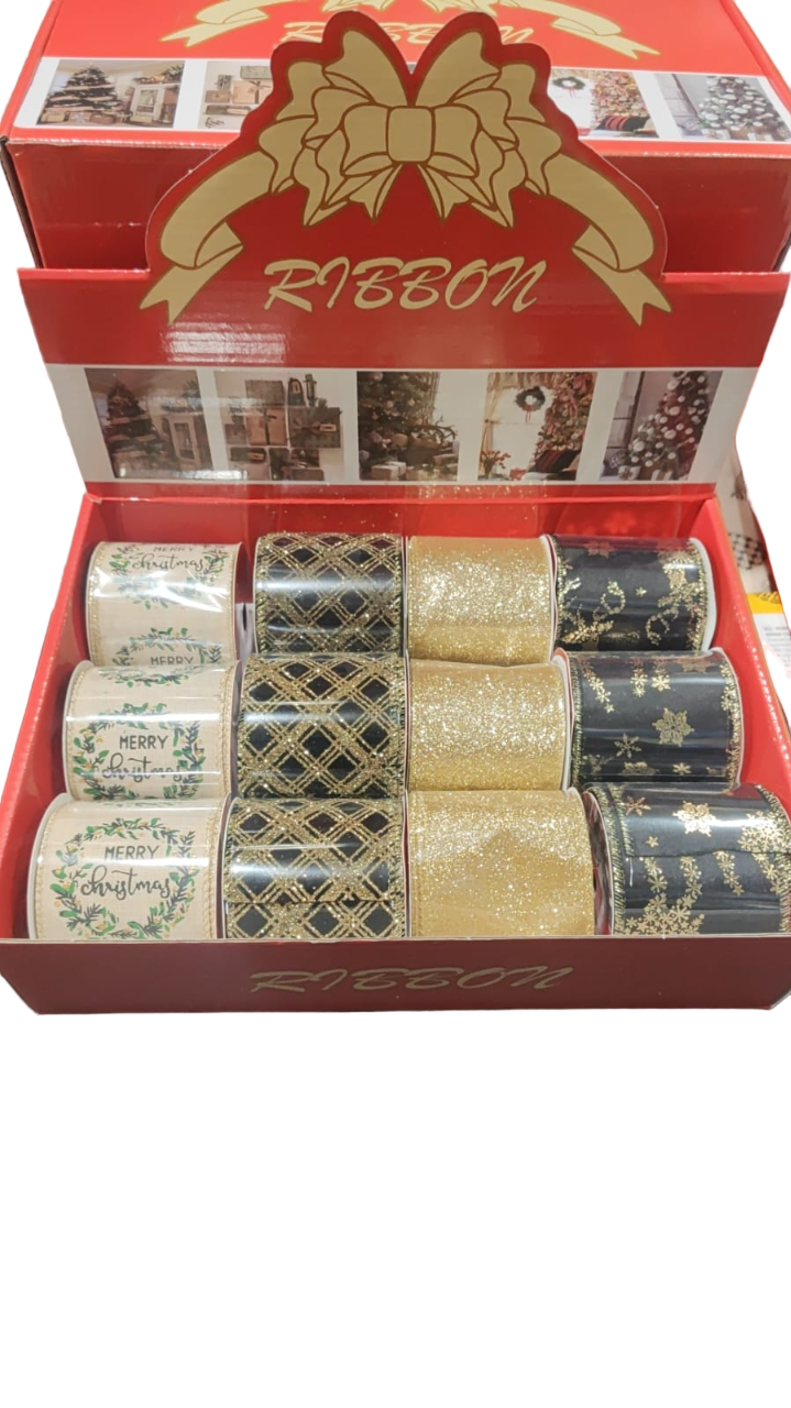 Лента Рождественская 6,3см*2,75м  R23-07 