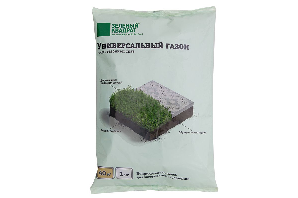 Газон Универсальный 1 кг Зеленый квадрат
