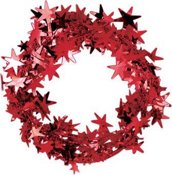 Украшение фольгированное "Мишура" Mister Christmas M 17R l=3 м, красный