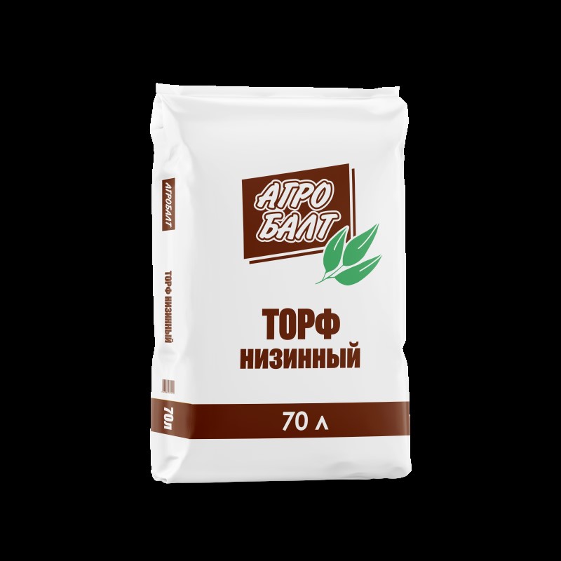 Торф низинный 70 л Агробалт