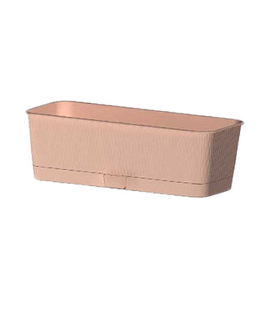 Ящик балконный "Прованс"  40x17x13 см пудра