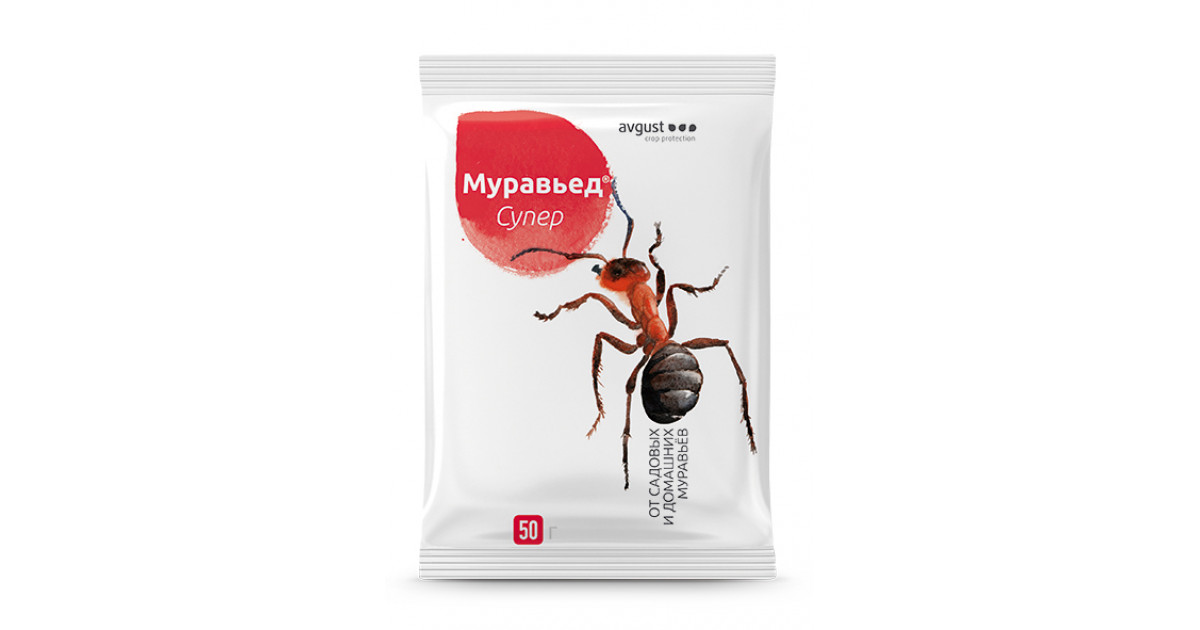 Муравьед 50 г для борьбы с муравьями AVGUST 