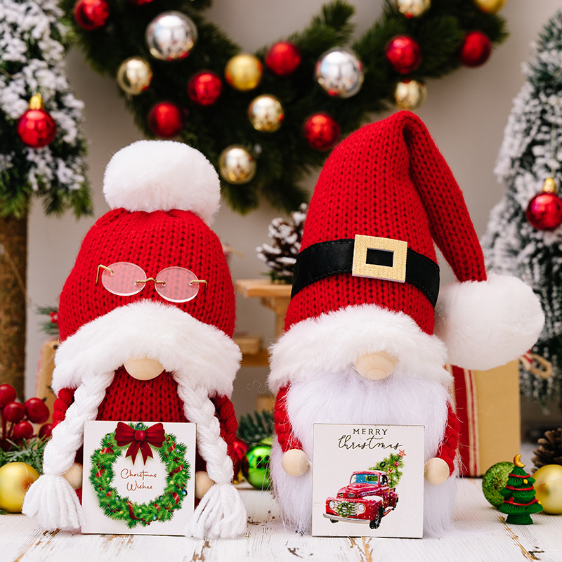 Игрушка новогодняя Гном Санта 24*7 см микс 2023 00120592