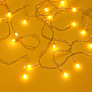 СНОУ БУМ Гирлянда эл. занавес 3х2,5м, 192 LED,шампань, ПВХ прозрачный, 220В 382-100
