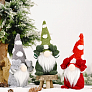 Игрушка новогодняя Гном закрывающий глаза 24*10 см микс 2023 HAPPYXMAS1