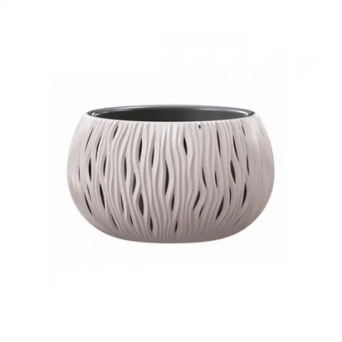 Кашпо для цветов SANDY Bowl DSK290-7529U (2 в 1 с горшком-вставкой) мокко