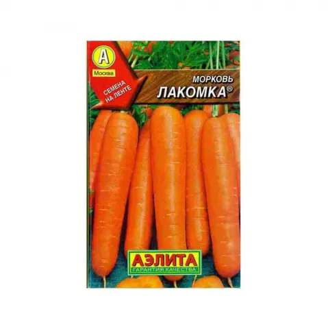 Семена Морковь Лакомка сред/ран 8г (лента) Аэлита
