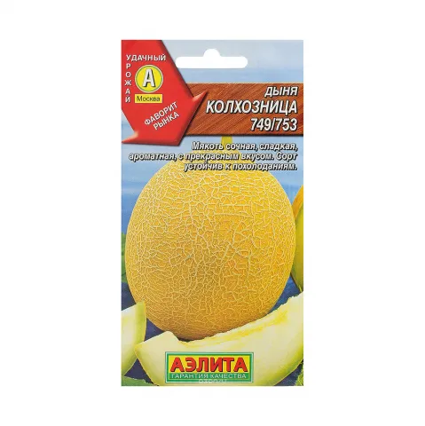 Семена Дыня Колхозница 749/753 сред/сп 15 шт Аэлита 00-00597233